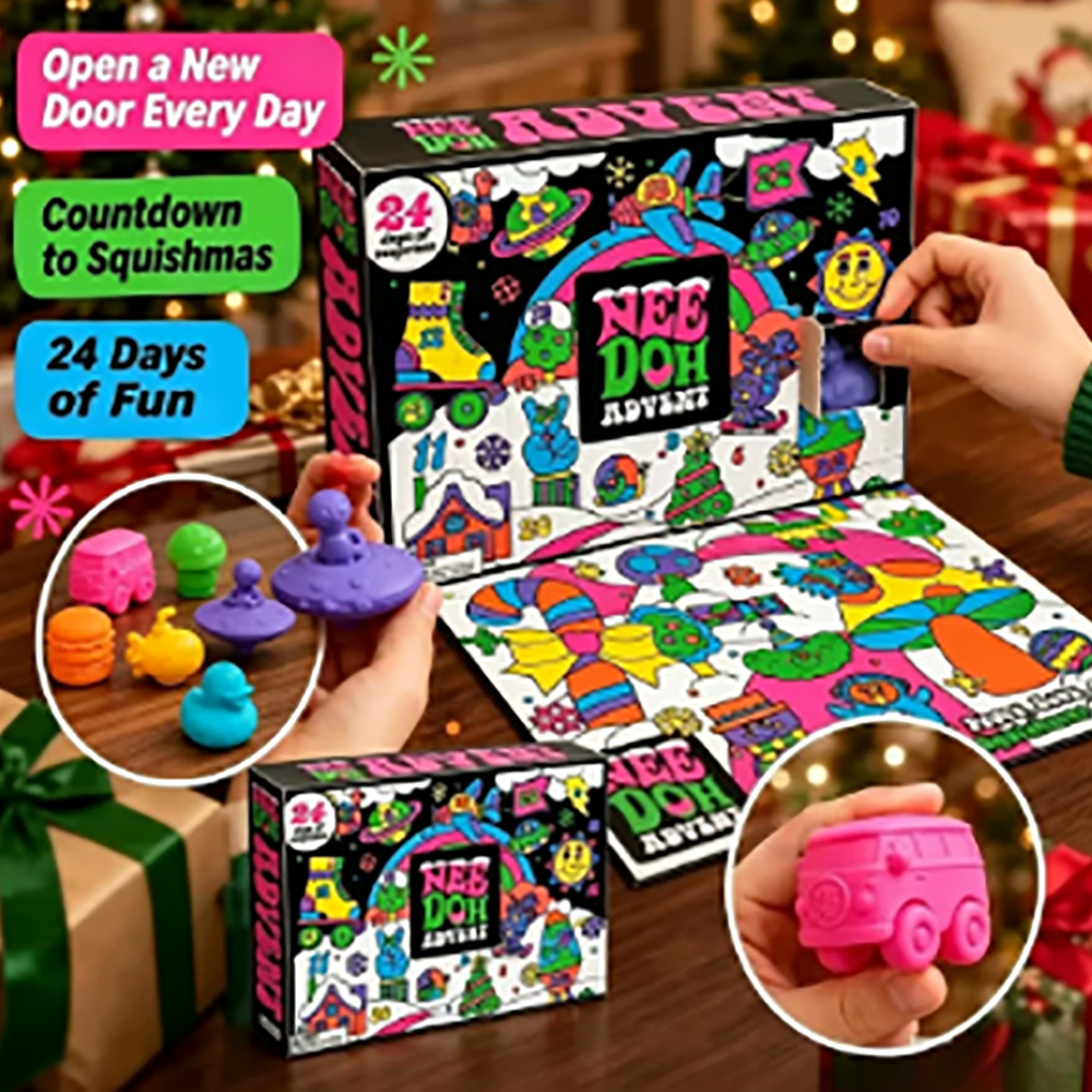 Mystery Box Blind Bag - 24 قطعة من ألعاب ني-دو سكويش