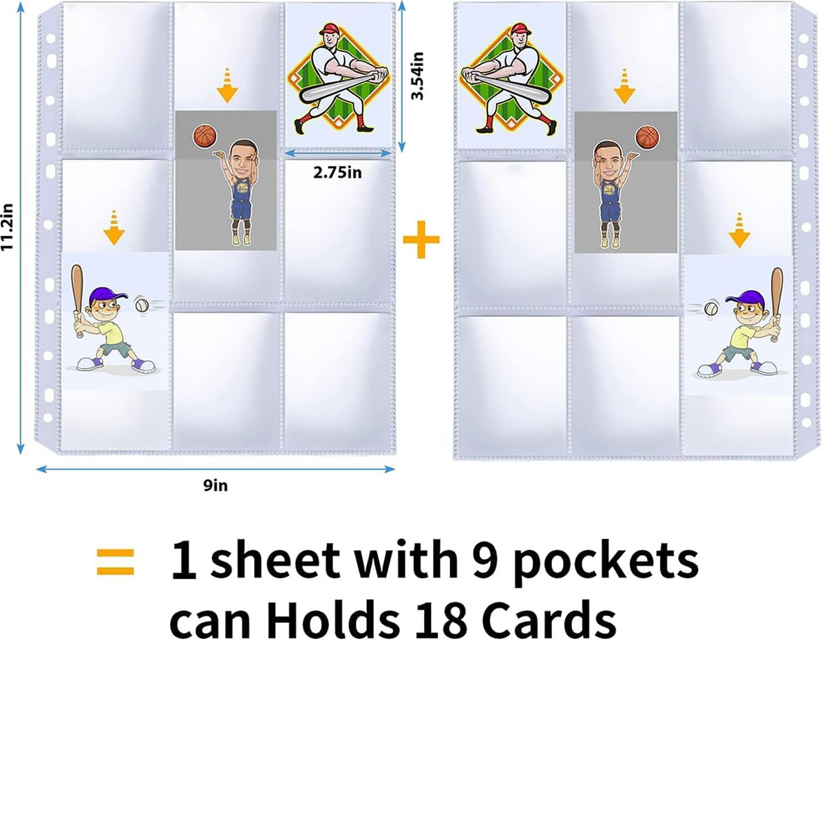 50 حزمة من أغلفة البطاقات ذات  - مراجعة Trading Card Binder وسعره