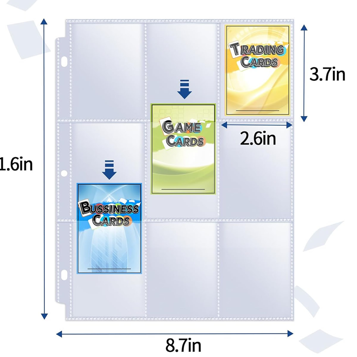 50 حزمة من أغلفة البطاقات ذات  - مراجعة Trading Card Binder وسعره