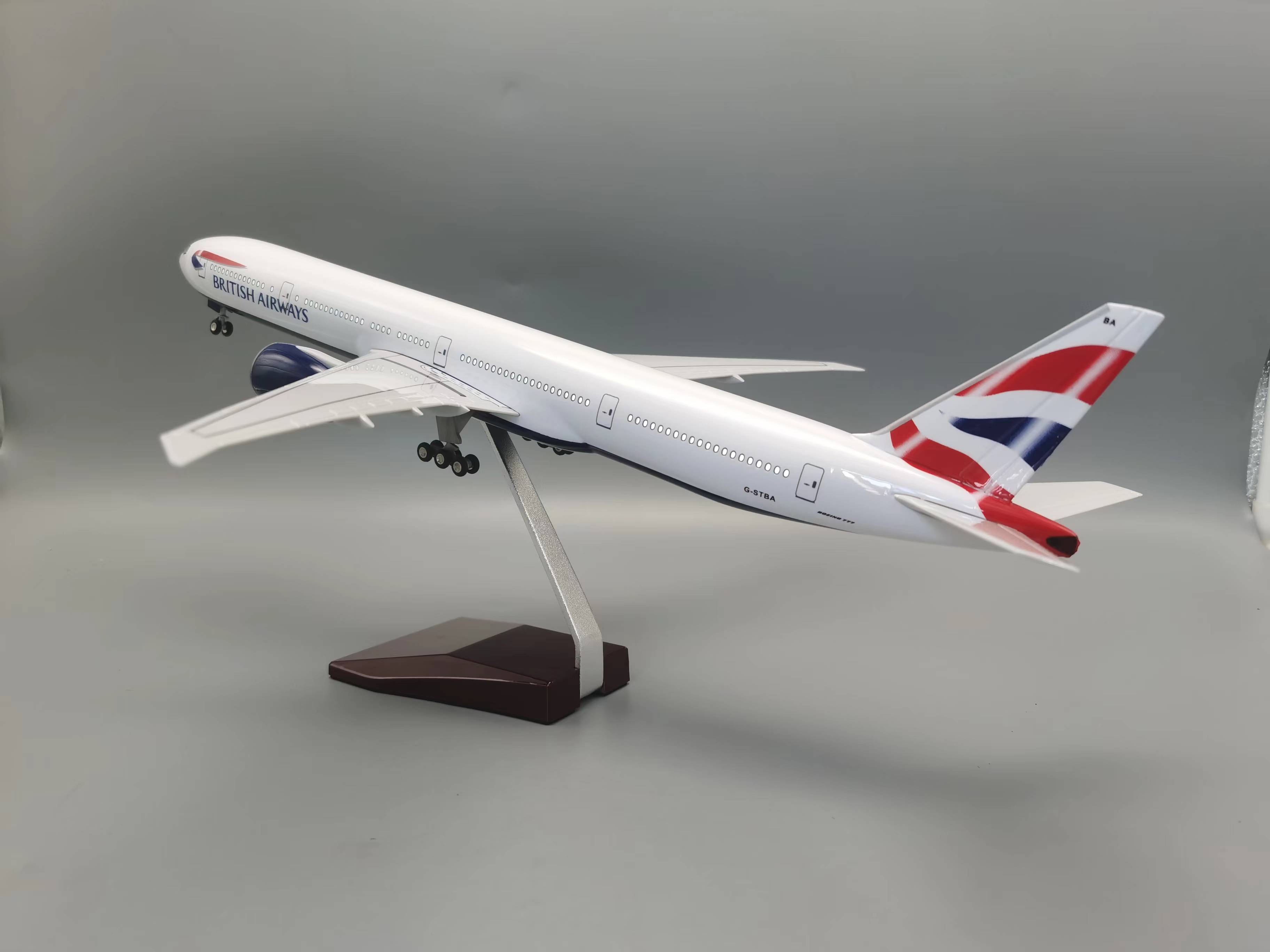 الطائرات B777 الخطوط الجوية ال - مراجعة Model Airplane Plastic وسعره